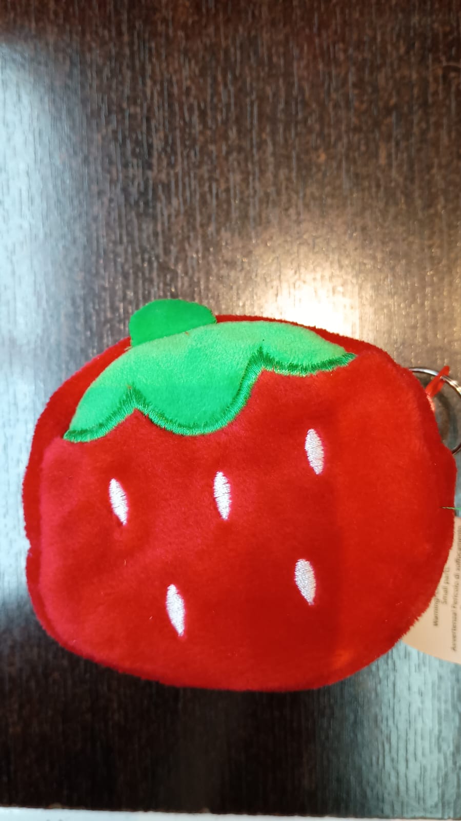 Mini pochette di peluche FRAGOLA